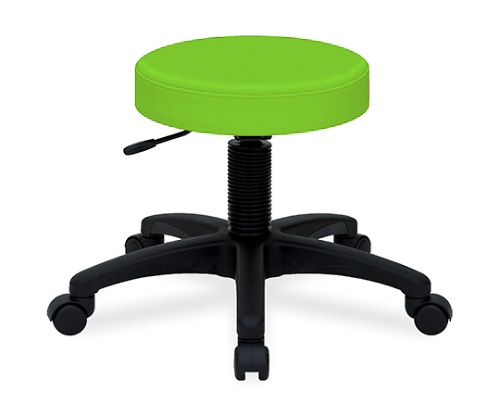 ホスピタルチェアー 座面直径36×座高42～50㎝ 抹茶