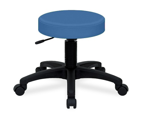 ホスピタルチェアー 座面直径36×座高42～50㎝ メディブルー