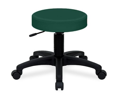 ホスピタルチェアー 座面直径36×座高42～50㎝ メディグリーン