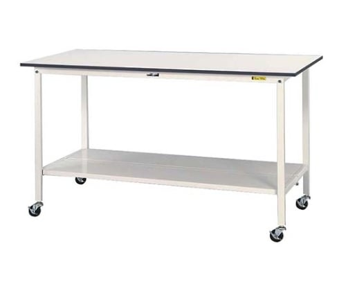 ワークテーブル150シリーズ 移動式H1036mm 全面棚板付