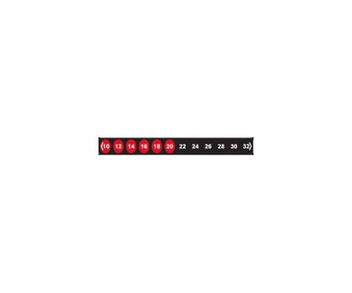 ミクロン61-3816-60ルーム・インジケーター12LR90mm×10mm【1ケース(10枚入)】(as1-61-3816-60)