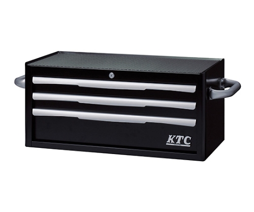 フラットトップチェスト（３段３引出し）　ブラック