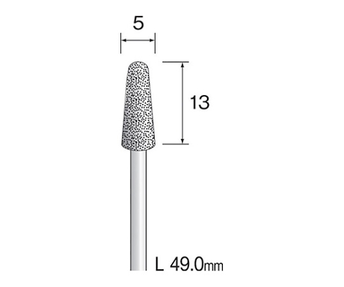 ミニモ メタルボンドダイヤモンドバー#140 Φ5 AD4105 - 研磨、潤滑