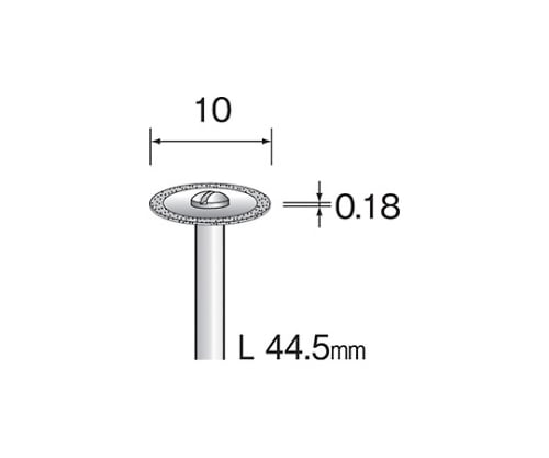 電着ダイヤモンドカッティングディスク　１０ｍｍΦ×シャンク径２．３４ｍｍ