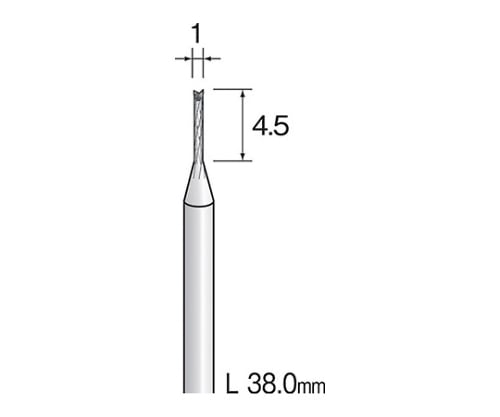 ＣＢカッター（クロス）　刃先：Φ0.9×4.5 軸径：3.175