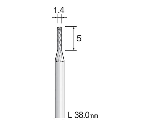 ＣＢカッター（クロス）　刃先：Φ1.2×5 軸径：3.175