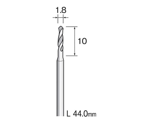 ツイストドリル　ハイス　１．８ｍｍΦ　（１０個）
