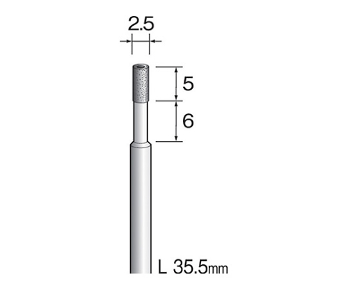 電着ダイヤモンドコアドリル　２．５ｍｍΦ　3062