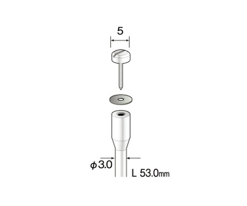 61-3891-41 マンドレール Φ５ｍｍ （５個） PA1311 【AXEL】 アズワン