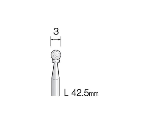 ミニチュアホワイト砥石　４２．５ｍｍ　（１０個）