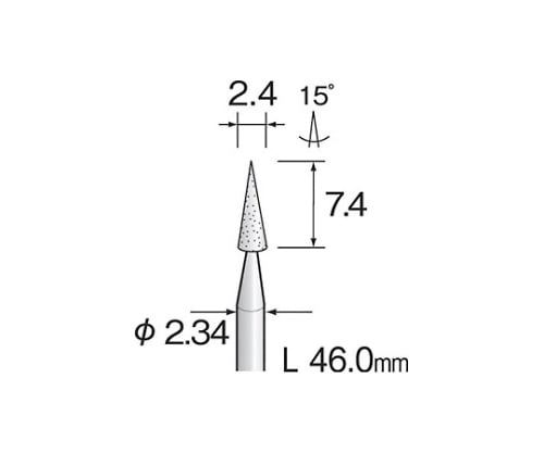 ミニチュアホワイト砥石　４６ｍｍ　（１０個）
