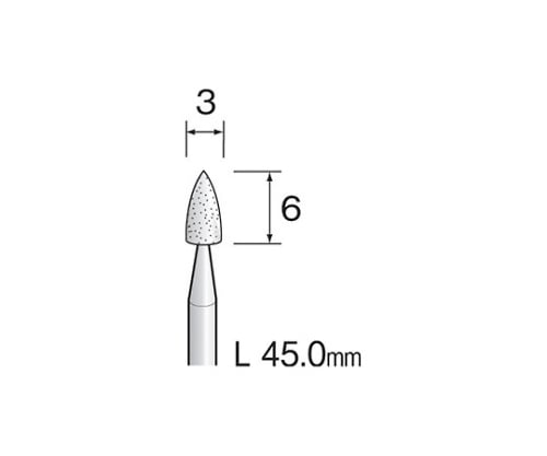 ミニチュアホワイト砥石　４５ｍｍ　（１０個）