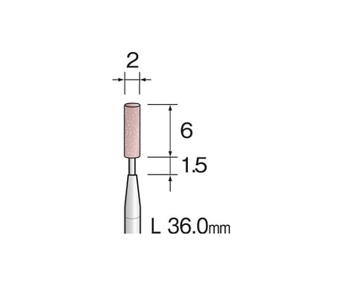 61-3892-63 PAピンク砥石 ３７ｍｍ （１０個） CA1011 【AXEL】 アズワン