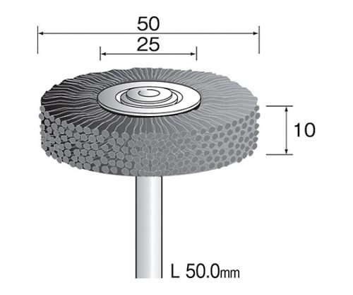 Ｃ砥粒入ナイロンブラシ　＃２４０
