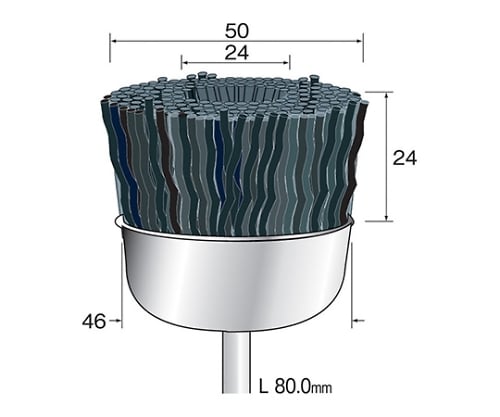Ｃ砥粒入ナイロンブラシ　＃２４０