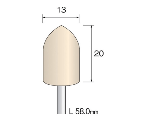 フェルトバフ　ハード　１３Φ×２０ｍｍ　（１０個）　GA2184