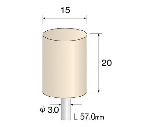 フェルトバフ　ソフト　１５ｍｍΦ×２０ｍｍ　（１０個）