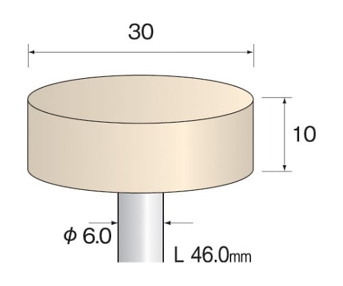 フェルトバフ　ハード　３０Φ×１０ｍｍ　（５個）
