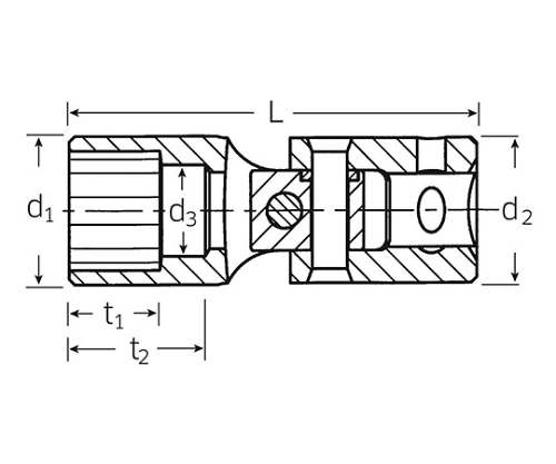 61-3950-39 （１／４ＳＱ）ユニフレックスソケット （０１５４１０２４