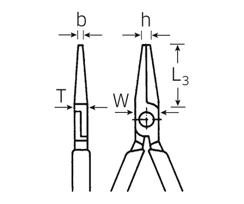 61-3978-81 絶縁平ペンチ （６５０７８１６０） 6507 8 160 【AXEL