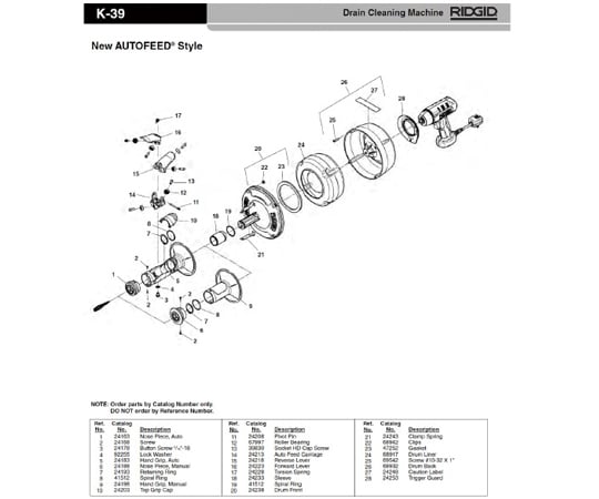 オートフィード　キャリッジ　Ｆ／Ｋ－３９ＡＦ