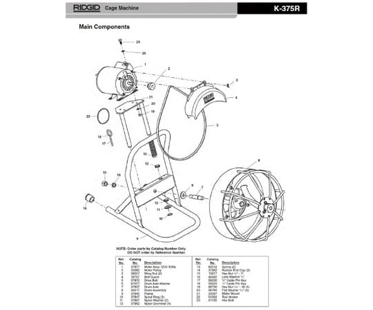 ドラム　アクセルワッシヤー　Ｆ／Ｋ－３７５