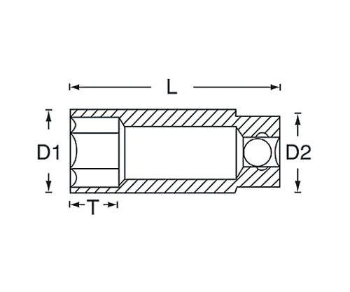 ディープソケット 1/4DR 11/32 11206