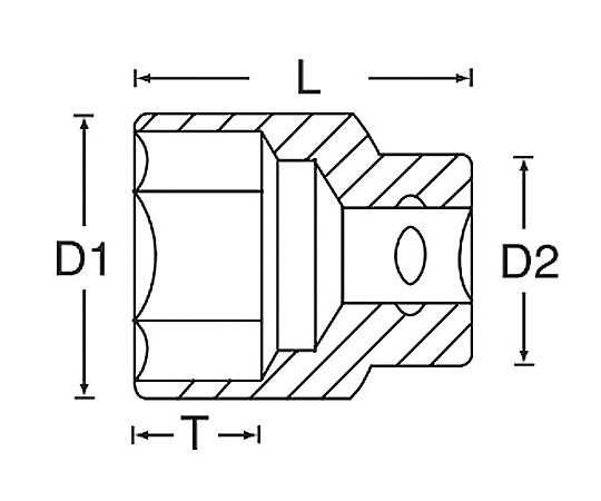 ソケット（６角棒）　１／２ＤＲ　１”