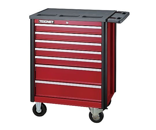 ヘビーローラーキャビネット７段　（レッド）