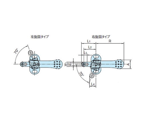 スイングクランプ（カムレバータイプ）　QLSWC100VL-NP