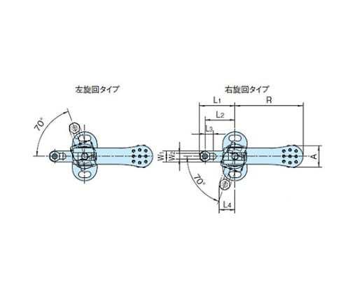 スイングクランプ（カムレバータイプ）　QLSWC150VR-NP