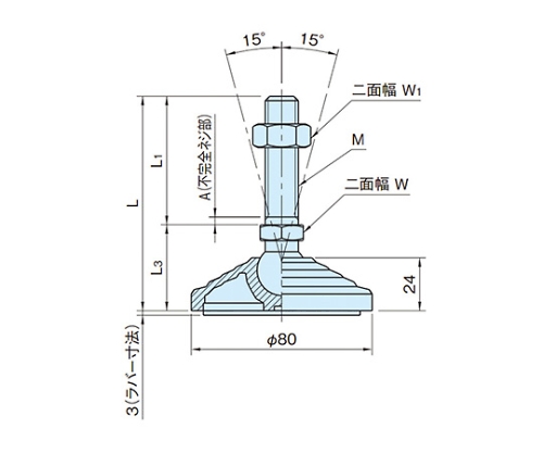 61-4252-02 LVER80L20D-SUS アズワン エンプラレベリングパッド 超激安即納