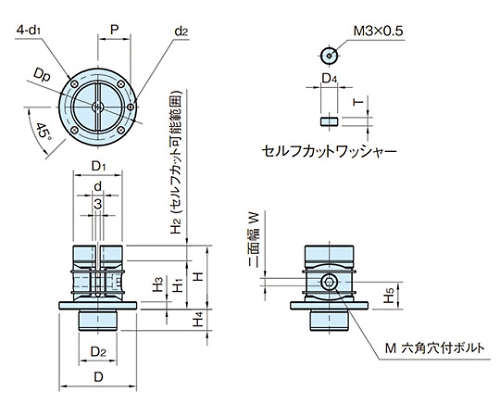 外形クランプ（小径タイプ）