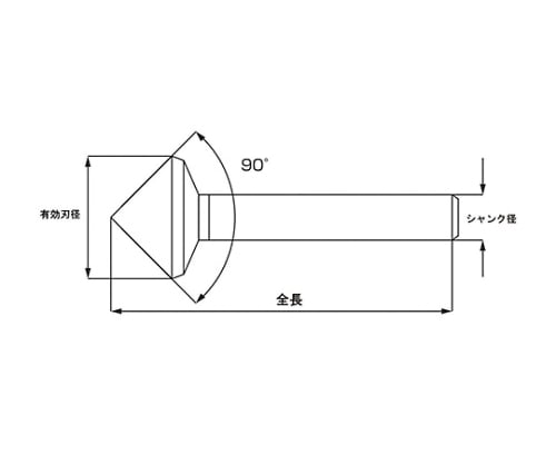 PROCHI カウンターシンク 90°50.0 TIN PRC-G90500O-