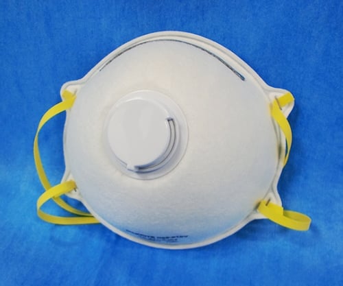 N-95マスク バルブ付 カップ型 小箱(10枚入) AM-N95VMK-1