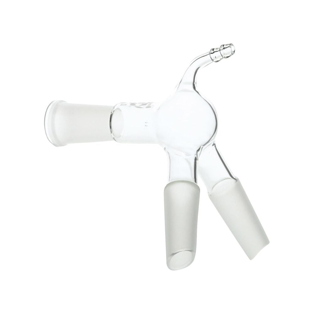 共通摺合減圧連結管　二又　曲管球付　19/38-19/38