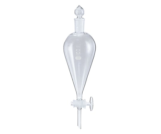 61-4409-86 分液ロート スキーブ形 ガラスコック付 500mL 014230-500