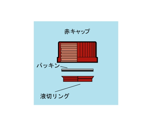 61-4411-49 ねじ口びん（メジュームびん） 茶褐色 赤キャップ付 250mL