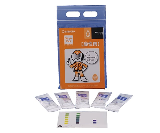 61-4426-61 簡易水質検査キット シンプルパック 水のチェック隊シリーズ 酸性雨 080520-463