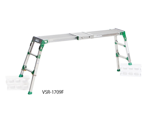 取扱を終了した商品です］伸縮天板・伸縮脚付足場台 VSR-1409F 61-4443
