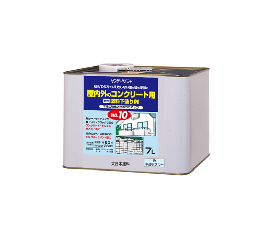 水性塗料下塗り剤No10 半透明ブルー 7L