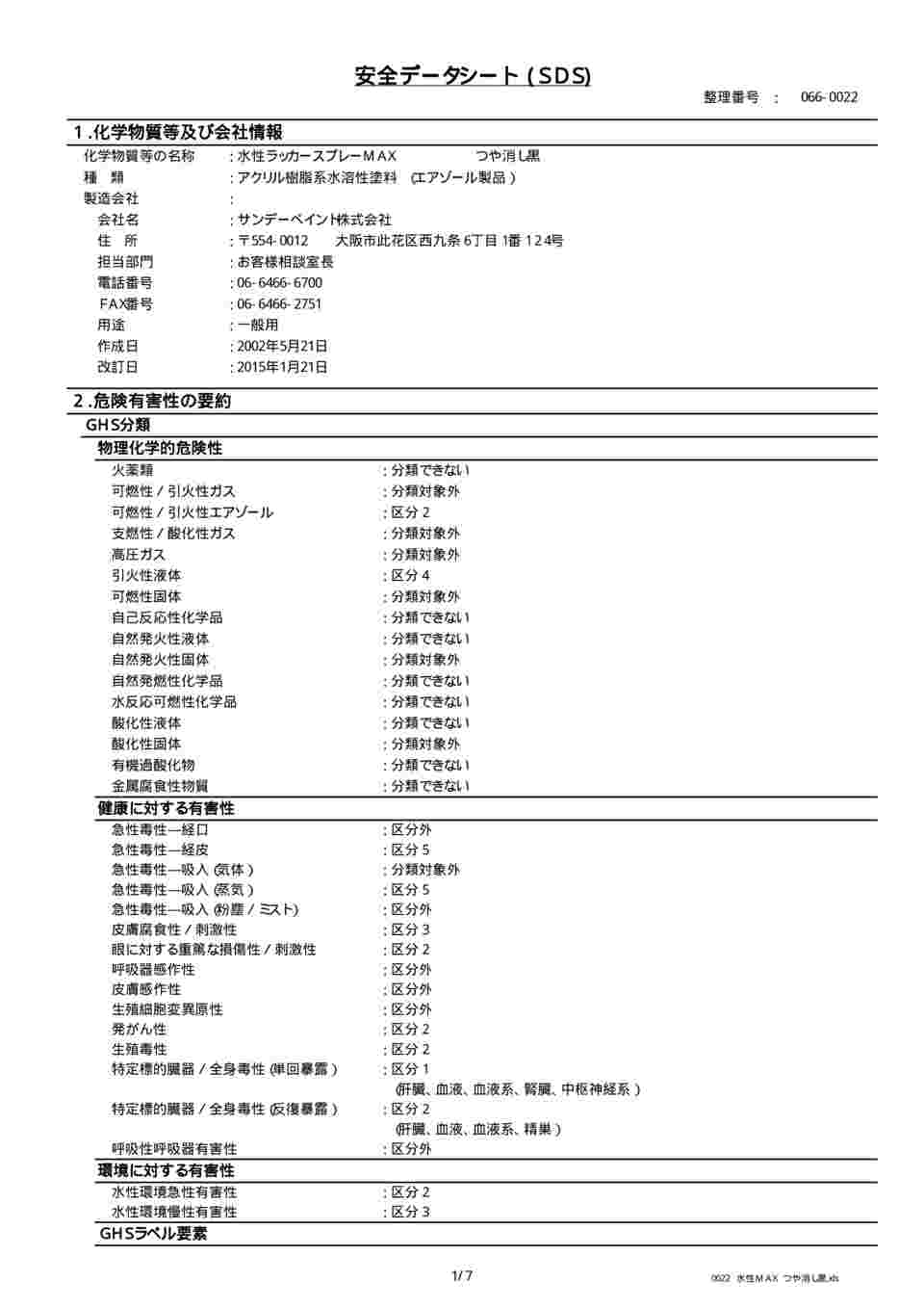 61-4455-20 水性ラッカースプレーMAX つや消し黒 400ml ﾂﾔｹｼｸﾛ 【AXEL