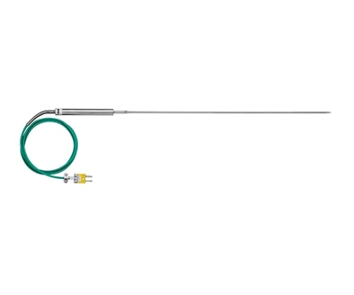 61-4672-82 Kタイプ(クロメル・アルメル)熱電対センサー(針状シース形,ステンレスハンドル) AD-1218-350