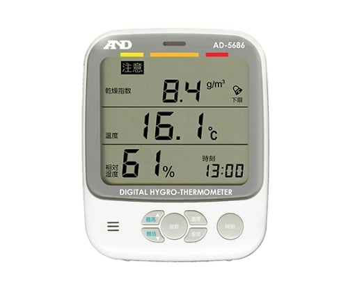 エー・アンド・デイ61-4673-14ＡＤ－５６８６環境温湿度計【1個】(as1-61-4673-14)