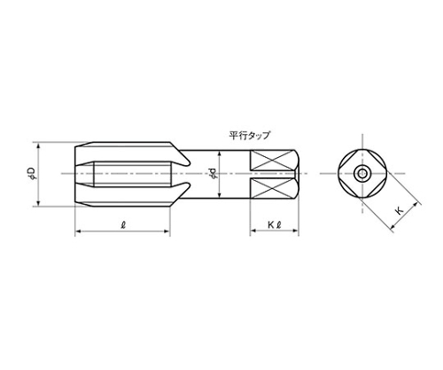 管用タップ ストレートネジ