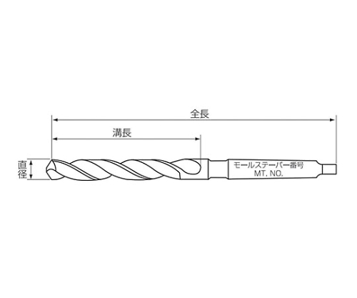 イシハシ精工:ISF テーパーシャンクドリル （HSS） 38.5 TD38.5 一般