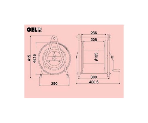 ガスリール 本体のみ GEL-0