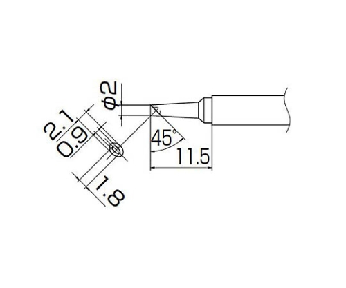 こて先　2BC型　溝付