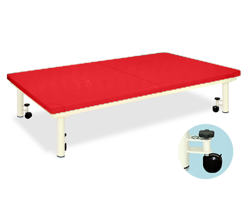 Platform Bed with caster W100 x L180 x H50cm Red TB-945