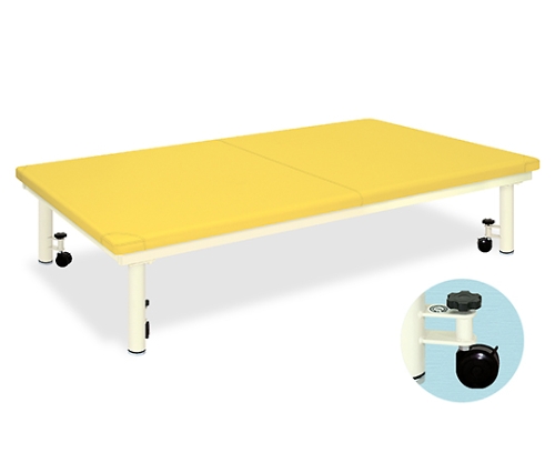 Platform Bed with caster W100 x L190 x H40cm Yellow TB-945